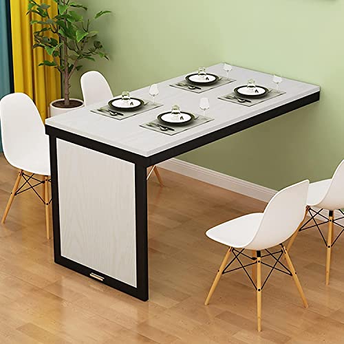 WBLING Klappbarer Esstisch Wandmontierter Klappbarer Wandtisch für kleine Räume, wandelbarer Schreibtisch MDF Wandtisch Computertisch für Büro, Schlafzimmer, Küche WBLING Klappbarer Esstisch Wandmontierter Klappbarer Wandtisch für kleine Räume, wandelbarer Schreibtisch MDF Wandtisch Computertisch für Büro, Schlafzimmer, Küche von WBLING