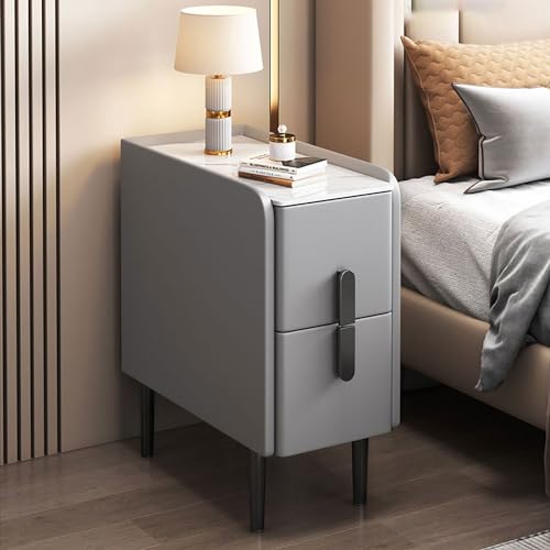 WBLING Modischer Aufbewahrungsschrank, Nachttisch mit zwei Schubladen, Nachttisch aus Holz mit Schubladen, mit 2 Schubladen, mit konischen Beinen, für Schlafzimmer, Wohnzimmer und Flur WBLING Modischer Aufbewahrungsschrank, Nachttisch mit zwei Schubladen, Nachttisch aus Holz mit Schubladen, mit 2 Schubladen, mit konischen Beinen, für Schlafzimmer, Wohnzimmer und Flur von WBLING