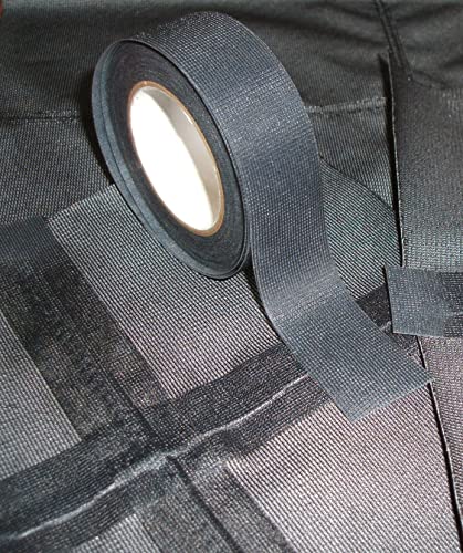 Nahtdichtband T-2000X - Hot Melt 3-lagig wasserdicht - 5 Meter - zum Aufbügeln (Schwarz, 22mm Breite) von WBM Seam Tapes