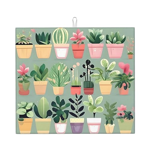 Bonsai-Pflanzen-Abtropfmatte – 40,6 x 45,7 cm, super saugfähige, rutschfeste Matte, dekorativ, langlebig und waschbar Bonsai-Pflanzen-Abtropfmatte – 40,6 x 45,7 cm, super saugfähige, rutschfeste Matte, dekorativ, langlebig und waschbar von WBQLSL