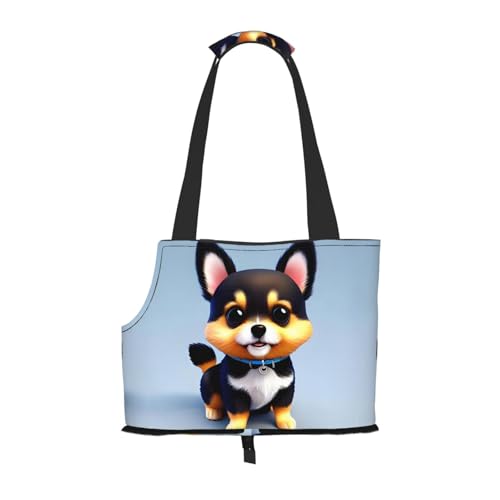Card Love Fancy Puppy bedruckte Haustier-Umhängetasche – faltbares Design, kleine Katzen- und Hunde-Reisetasche Card Love Fancy Puppy bedruckte Haustier-Umhängetasche – faltbares Design, kleine Katzen- und Hunde-Reisetasche von WBQLSL