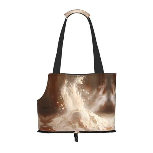 Mehl-bedruckte Haustier-Umhängetasche – faltbares Design, kleine Katzen- und Hunde-Reisetasche Mehl-bedruckte Haustier-Umhängetasche – faltbares Design, kleine Katzen- und Hunde-Reisetasche von WBQLSL