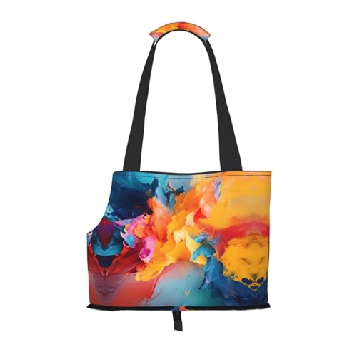Overthrown Palette, bedruckte Haustier-Umhängetasche, faltbares Design, kleine Katzen- und Hunde-Reisetasche Overthrown Palette, bedruckte Haustier-Umhängetasche, faltbares Design, kleine Katzen- und Hunde-Reisetasche von WBQLSL
