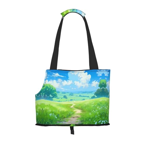 Plateau bedruckte Haustier-Umhängetasche, faltbares Design, kleine Katzen- und Hunde-Reisetasche Plateau bedruckte Haustier-Umhängetasche, faltbares Design, kleine Katzen- und Hunde-Reisetasche von WBQLSL