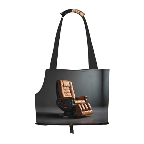 Realistischer Stuhl bedruckte Haustier-Umhängetasche – faltbares Design, kleine Katzen- und Hunde-Reisetasche Realistischer Stuhl bedruckte Haustier-Umhängetasche – faltbares Design, kleine Katzen- und Hunde-Reisetasche von WBQLSL