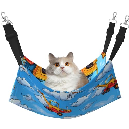 WBQLSL Aerial Cranes Haustierhängematte mit mittelgroßem Druck, Schlafhängematte für Katzen, Frettchen, Welpen, Kaninchen, Kleintiere WBQLSL Aerial Cranes Haustierhängematte mit mittelgroßem Druck, Schlafhängematte für Katzen, Frettchen, Welpen, Kaninchen, Kleintiere von WBQLSL