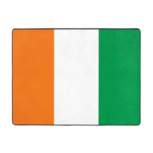 WBQLSL Bedruckter Teppich mit Flagge der Elfenbeinküste, 160 x 121,9 cm, angenehme Haptik, verschönert den Einrichtungsstil WBQLSL Bedruckter Teppich mit Flagge der Elfenbeinküste, 160 x 121,9 cm, angenehme Haptik, verschönert den Einrichtungsstil von WBQLSL