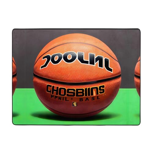 WBQLSL Bedruckter Wohnzimmer-Teppich, Basketball-Hintergrund, 160 x 121,9 cm, für Heimbüro, geeignet für unter Sofa, Arbeitszimmer WBQLSL Bedruckter Wohnzimmer-Teppich, Basketball-Hintergrund, 160 x 121,9 cm, für Heimbüro, geeignet für unter Sofa, Arbeitszimmer von WBQLSL