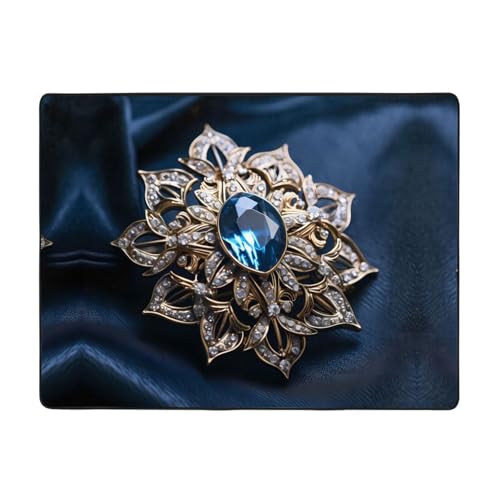 WBQLSL Bedruckter Wohnzimmer-Teppich, Broschen, 160 x 121,9 cm, für Heimbüro, geeignet für unter Sofa, Arbeitszimmer WBQLSL Bedruckter Wohnzimmer-Teppich, Broschen, 160 x 121,9 cm, für Heimbüro, geeignet für unter Sofa, Arbeitszimmer von WBQLSL