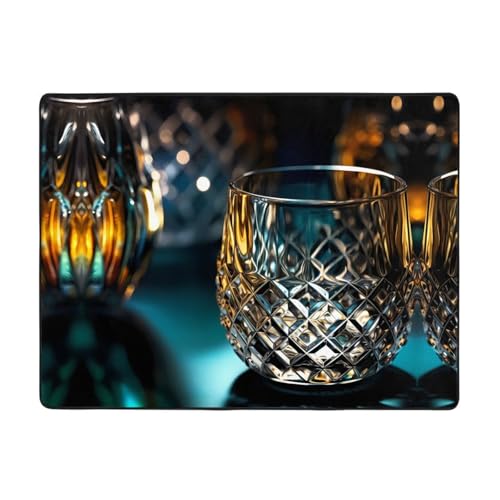 WBQLSL Bedruckter Wohnzimmer-Teppich mit Brille, 160 x 121,9 cm, für Heimbüro, geeignet für unter Sofa, Arbeitszimmer WBQLSL Bedruckter Wohnzimmer-Teppich mit Brille, 160 x 121,9 cm, für Heimbüro, geeignet für unter Sofa, Arbeitszimmer von WBQLSL