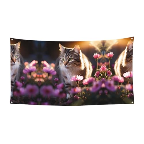 WBQLSL Blume Cat2 gedruckt Geburtstag Party Banner Dekoration - Geeignet für Feiertagsfeier Hintergrund Wanddekoration WBQLSL Blume Cat2 gedruckt Geburtstag Party Banner Dekoration - Geeignet für Feiertagsfeier Hintergrund Wanddekoration von WBQLSL