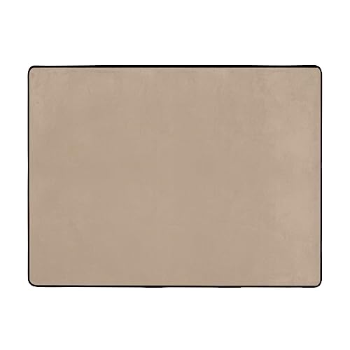 WBQLSL Einfarbiger hellbrauner bedruckter Wohnzimmerteppich, 160 x 121,9 cm, Bodenmatte, geeignet für unter Sofa, Arbeitszimmer WBQLSL Einfarbiger hellbrauner bedruckter Wohnzimmerteppich, 160 x 121,9 cm, Bodenmatte, geeignet für unter Sofa, Arbeitszimmer von WBQLSL