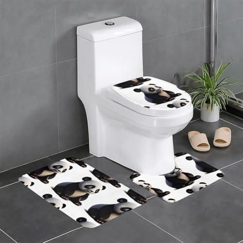 WBQLSL Red Panda Saugfähige Bodenmatte - 3-teiliges Set - Badezimmer Anti-Rutsch-Matte Schlafzimmer Türmatte Küchenmatte WBQLSL Red Panda Saugfähige Bodenmatte - 3-teiliges Set - Badezimmer Anti-Rutsch-Matte Schlafzimmer Türmatte Küchenmatte von WBQLSL
