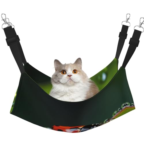 WBQLSL Seven-Starred Ladybird Medium Printed Pet Hammock - Sleeping Hammock for Cats, Frettchen, Puppies, Rabbits, Small Animals von WBQLSL