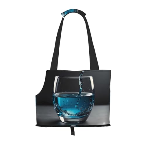 Wasserbecher bedruckte Haustier-Umhängetasche – faltbares Design, kleine Katzen- und Hunde-Reisetasche Wasserbecher bedruckte Haustier-Umhängetasche – faltbares Design, kleine Katzen- und Hunde-Reisetasche von WBQLSL
