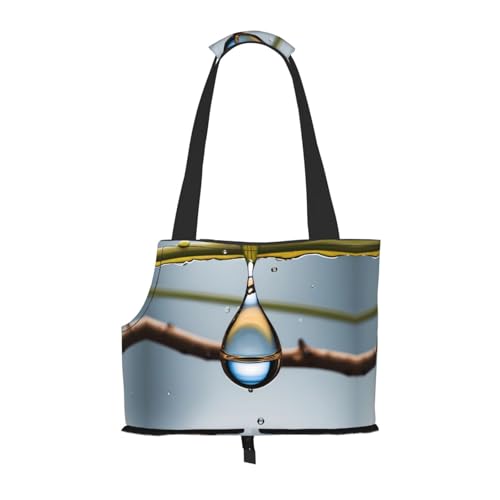 Wassertropfen-bedruckte Haustier-Umhängetasche, faltbares Design, kleine Katzen- und Hunde-Reisetasche Wassertropfen-bedruckte Haustier-Umhängetasche, faltbares Design, kleine Katzen- und Hunde-Reisetasche von WBQLSL