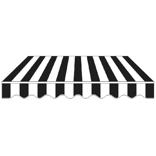 Ersatz-Oberabdeckung Aus Gestreiftem Stoff For Gartenmarkisen Mit Frontvolant, Sonnenschutz-Segeltuch For Den Außenbereich, Einziehbares, Wasserdichtes Sonnenschutz-Überdachungstuch Aus Polyester(200x Ersatz-Oberabdeckung Aus Gestreiftem Stoff For Gartenmarkisen Mit Frontvolant, Sonnenschutz-Segeltuch For Den Außenbereich, Einziehbares, Wasserdichtes Sonnenschutz-Überdachungstuch Aus Polyester(200x von WBQYIPD