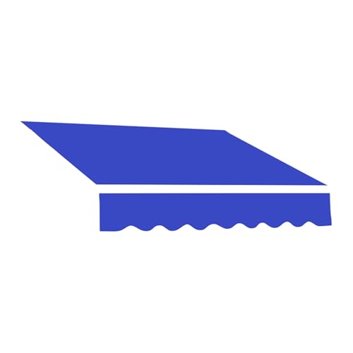 WBQYIPD Ersatzstoff for Einziehbare Markisen, Manuelle Sonnenschutz-Überdachung, Wasserdichtes Sonnenschutz-Canvas for Den Deckbalkon(Blau,800x250cm/26x8ft) von WBQYIPD