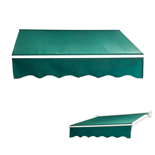 WBQYIPD Einziehbare Gartenmarkise, Ersatzstoffabdeckung, Sonnenschutzdach, Wasserdichtes Sonnenschutzsegeltuch(500x300cm/16x10ft) von WBQYIPD