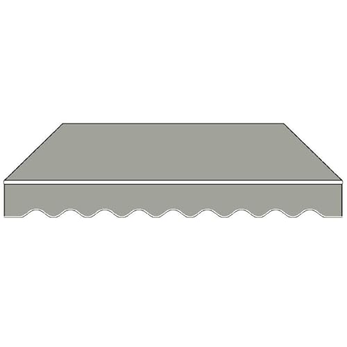 WBQYIPD Einziehbare Markise, Ersatzstoff for Sonnenschutzdach for Terrasse, Sonnenschutzdach for Fenster und Türen, Polyester-Streifen-Oberstoff(500x200cm/16.4x6.6ft) von WBQYIPD
