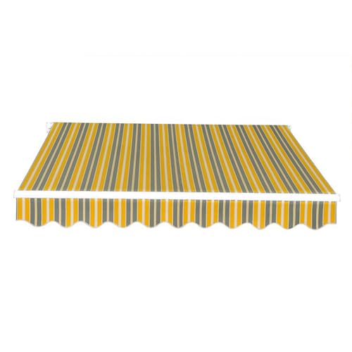 WBQYIPD Einziehbare Markisen-Ersatzstoffabdeckung, Garten-Sonnenschutz, Wasserdichtes Polyester-Sonnenschutz-Überdachungssegeltuch, for Terrassenbalkon(500x250cm/16.4x8.2ft) von WBQYIPD
