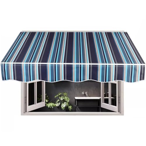 WBQYIPD Einziehbarer Terrassenmarkisenstoff, Ersatz for Sonnenschutzdach im Freien, Sonnenschutz-Schutzplane for den Außenbereich, Wasserdicht(300x200cm/9.8x6.6ft) von WBQYIPD