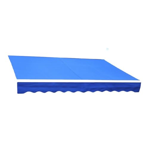 WBQYIPD Ersatzstoff for Einziehbare Markise, Sonnenschutzdach Mit Frontvolant, Sonnenschutzsegeltuch for Den Außenbereich, Wasserdichtes Polyestertuch(300x150cm/10x5ft) von WBQYIPD