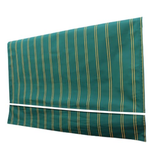WBQYIPD Ersatzstoff for Gartenmarkisen, Wasserdichtes, Gestreiftes Sonnenschutzsegeltuch, Frontvolant, Sonnenschutzdach(500x300cm/16.4x9.8ft) von WBQYIPD