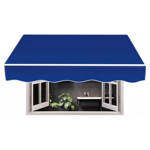 WBQYIPD Ersatzstoff for Terrassenmarkisen, Sonnenschutzdach for Außentüren Und -Fenster, Sonnenschutzsegeltuch, Wasserdichtes Polyestergewebe(500x300cm/16.4x9.8ft) von WBQYIPD