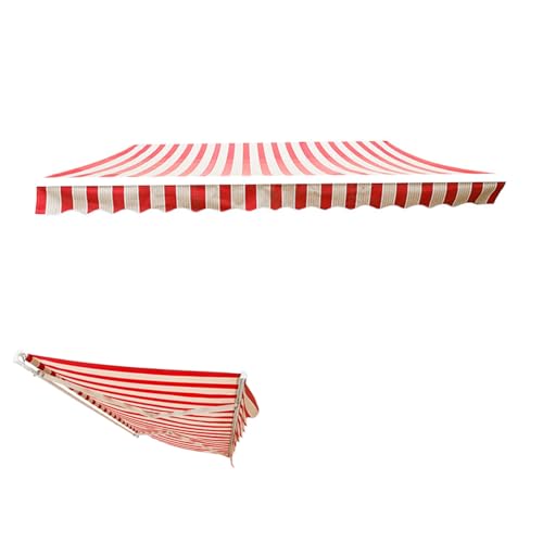 WBQYIPD Ersatzstoff for Terrassenmarkisen, Sonnenschutzdach for Den Außenbereich, Wasserdichtes Polyestertuch for Den Gartenbalkon(400x300cm/13x10ft) von WBQYIPD