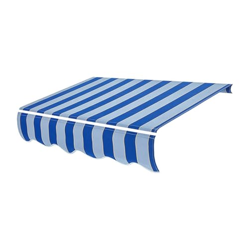 WBQYIPD Manuell Einziehbare Markisen-Ersatzstoffabdeckung, Terrassen-Sonnenschutz-Überdachungstuch, Wasserdichtes Sonnenschutz-Unterstand-Segeltuch Aus Polyester for Deckbalkon(700x300cm/23x9.8ft) von WBQYIPD