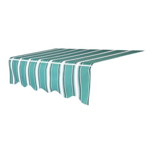 WBQYIPD Markisenstoff Mit Volant, Ersatz-Sonnenschutzplane Ohne Rahmen, wasserdichte Polyester-Sonnenschutzabdeckung for Den Außenbereich for Den Terrassengarten(500x200cm/16.4x6.6ft) von WBQYIPD