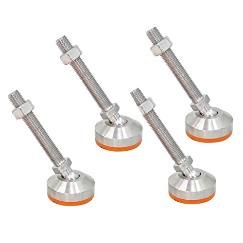 4-teilige Universal-Fußbecher, verstellbare, robuste Bodenfüße for Möbel und Maschinen, rutschfeste Stützfüße aus massivem gelbem Gummi aus Edelstahl 4-teilige Universal-Fußbecher, verstellbare, robuste Bodenfüße for Möbel und Maschinen, rutschfeste Stützfüße aus massivem gelbem Gummi aus Edelstahl von WBTAJZHY