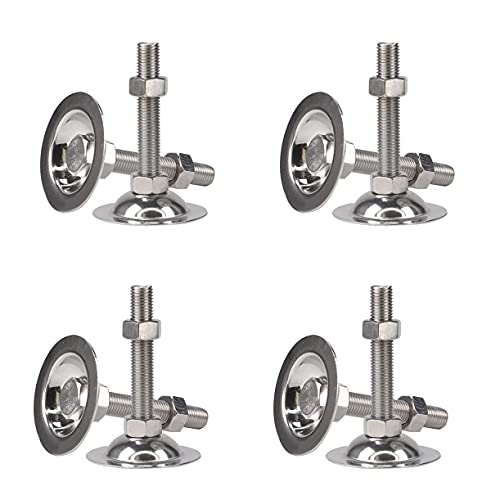 8-teiliges Nivelliergerät for Möbelbeine aus Edelstahl, verstellbare M14-Nivellierfüße, Schutz for Schrank-, Sofa- und Tischbeine for Skateboards(D76*m14*120mm) von WBTAJZHY