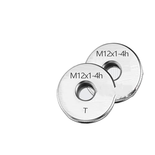 Gewinde-Ringlehre, 1 Satz, nicht standardmäßiges metrisches Gewinde-Ringlehre mit feiner Verzahnung, 4h, 5h, 7h, M2M2.5M3M3.5M4M5M5.5M6, Messwerkzeug(M2X0.4,4h) von WBTAJZHY