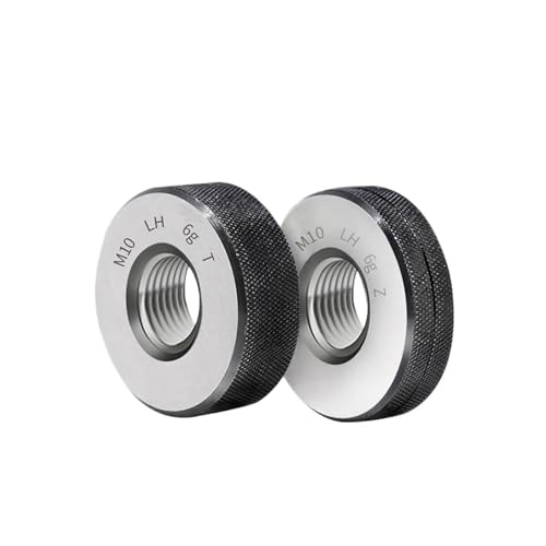 Gewinde-Ringlehre, 1SET6g Standard-Ringlehre for metrische Gewinde der linken Hand, Genauigkeitsmesswerkzeug M2M3M4M5M6M7M8M10M12M14(M2.5X0.3-6g LH T Z) von WBTAJZHY