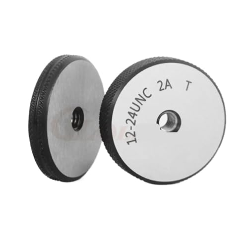 Gewinde-Ringlehre 1/4-20-28, 3/8-16-24, 1/2-13-20, UNC/F 2A 16UNF Gewinde-Ringlehre Präzisions-Master-Ringlehre 2 Stück/Set(5-8 11UNC 2A) von WBTAJZHY
