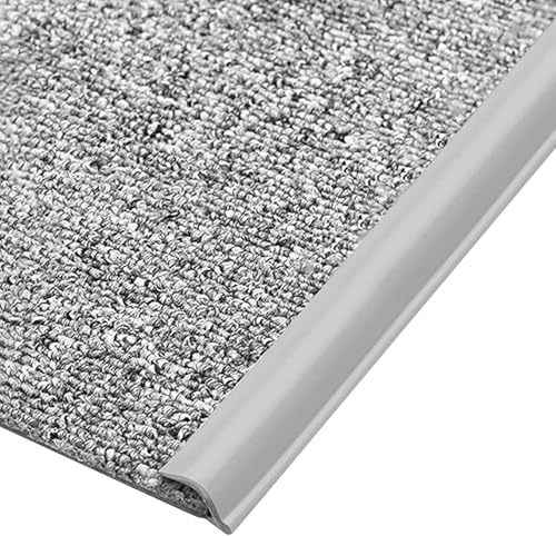Übergangsleiste/Kantenleiste for Teppiche und Böden, selbstklebende graue Schwellenleiste, 100 cm lang, geeignet for Teppiche mit einer Dicke von weniger als 10 mm von WBTAJZHY
