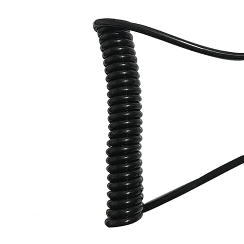 WBTAJZHY Federkabel, Spiral-Stromkabel, 2-adrig, 2,5 mm², quadratisch, Außendurchmesser 8 mm, 2,5 Meter, 5 Meter, 7,5 Meter, Federkabel, einziehbar(Undraw 2.5 Meters) von WBTAJZHY