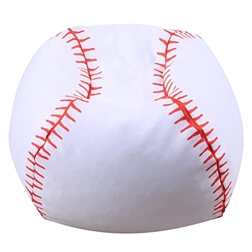 WBTY Aufbewahrungs-Sitzsack-Stuhl 18-Zoll-Sitzsack-Abdeckung mit Reißverschluss für Kinder-Plüsch-Spielzeug-Spiel (Baseball) von WBTY