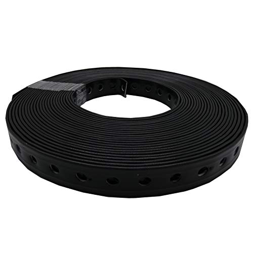 WBV Montagelochband, Lochband 19mm x 10m, kunststoffummantelt, schwarz von WBV