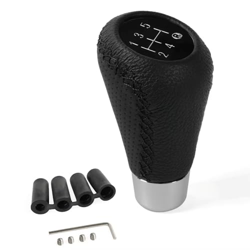 WBWBB Auto Schaltknauf für Mitsubishi L200, Auto Schaltknauf Abdeckung Schutz 5 Gang Auto Fahrzeug Anti-Rutsch-Hebel Schaltsack 4 Adaptern,A/Black Black Line WBWBB Auto Schaltknauf für Mitsubishi L200, Auto Schaltknauf Abdeckung Schutz 5 Gang Auto Fahrzeug Anti-Rutsch-Hebel Schaltsack 4 Adaptern,A/Black Black Line von WBWBB