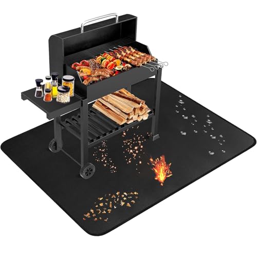 WBYNB Grillmatte für Gasgrill Bodenschutz, Bodenschutzmatte Feuerfest, Grillunterlage Bodenschutzmatte, Grillunterlage Bodenmatte, Grillmatten für Gasgrills, Kugelgrills Oder Elektrogrills WBYNB Grillmatte für Gasgrill Bodenschutz, Bodenschutzmatte Feuerfest, Grillunterlage Bodenschutzmatte, Grillunterlage Bodenmatte, Grillmatten für Gasgrills, Kugelgrills Oder Elektrogrills von WBYNB