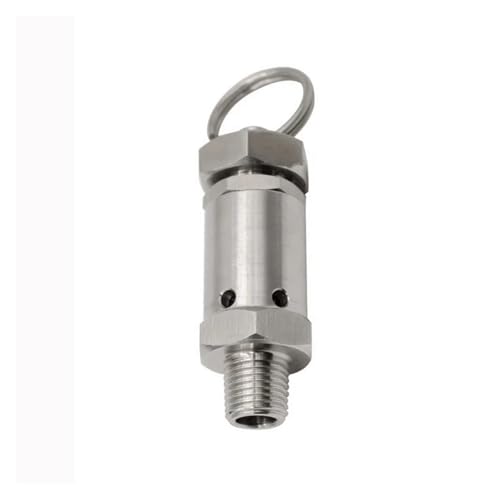 1/4 "3/8" 1/2" Außengewinde 304 Edelstahl Luftdruck-Entlüftungsventil Sicherheitsablassventil Druckbegrenzungsventil(3I8 Male,0.05mpa) von WBZARCPNG