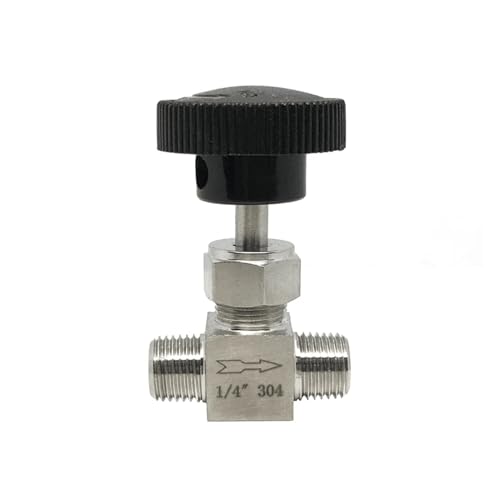 1/8 "1/4" 3/8 "1/2" NPT Weiblich Männlich Gewinde 304 Edelstahl Zwei 2 Weg Rohr Fitting Hochdruck Abschaltung Nadel Ventil(2 Way Male,NPT1I4) von WBZARCPNG