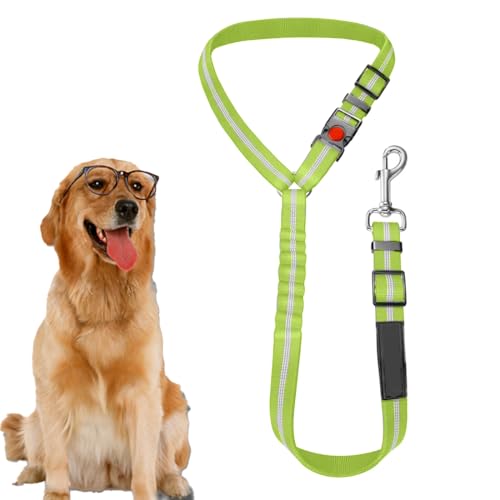 WBZOWRB 1 Stück Hundegurt Fürs Auto, Anschnallgurt Hund Auto Mit Universalschnalle Und Einstellbarem, 2-In-1 Kopfstützen-Rückhalte Reflektierendem, Anschnaller Hund Auto Für Hunde Jeder Größe(Grün) WBZOWRB 1 Stück Hundegurt Fürs Auto, Anschnallgurt Hund Auto Mit Universalschnalle Und Einstellbarem, 2-In-1 Kopfstützen-Rückhalte Reflektierendem, Anschnaller Hund Auto Für Hunde Jeder Größe(Grün) von WBZOWRB