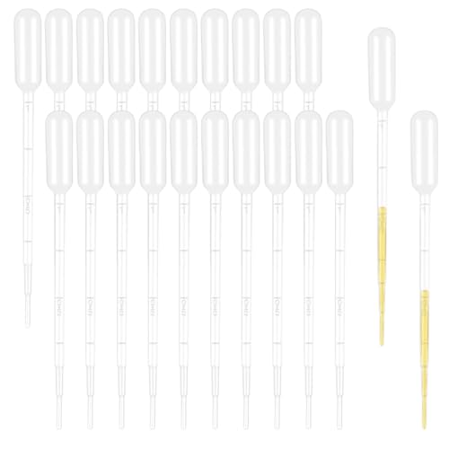 WBZOWRB Tropfpipetten 1ml Pipette Dropper Futterpipette Messpipette Einwegpipette, 20 Stück WBZOWRB Tropfpipetten 1ml Pipette Dropper Futterpipette Messpipette Einwegpipette, 20 Stück von WBZOWRB