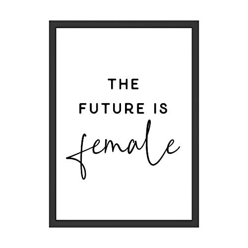 "The Future Is Female" Wandbild: Ein inspirierendes Kunstwerk mit starkem Statement für Frauenrechte und Feminismus (ohne Rahmen) von WBdesignz