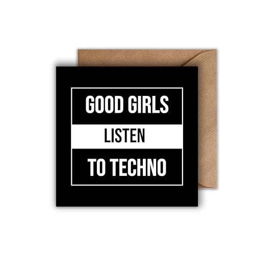 WBdesignz Karte mit Umschlag - Good Girls Techno von WBdesignz