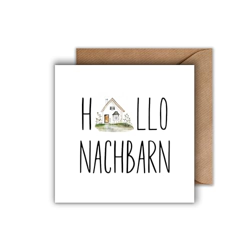 WBdesignz Karte mit Umschlag - Hallo Nachbarn von WBdesignz